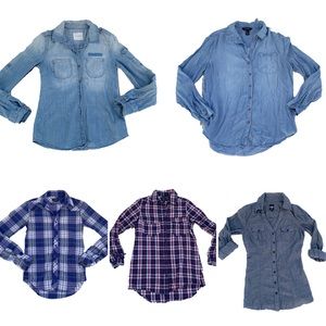 Bundle of Button-Up Shirts - All Size Small